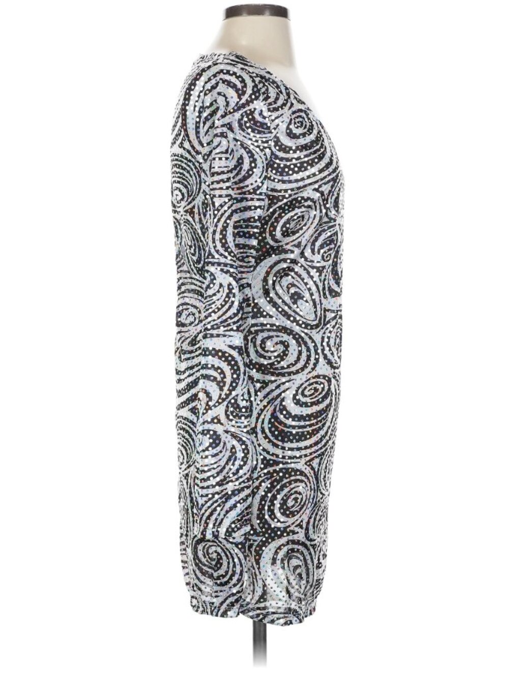 California Costume Collections "Disco Diva" Psychedelic Sequin Dress - Size S - Picture 5 of 10